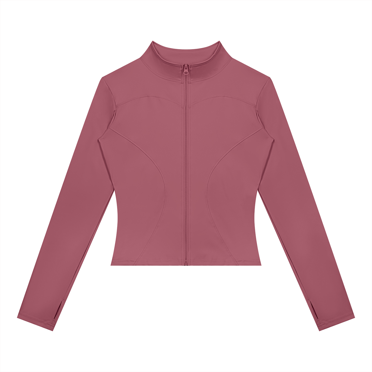Women's Yoga Sports Full Zip Jacket in carmine
