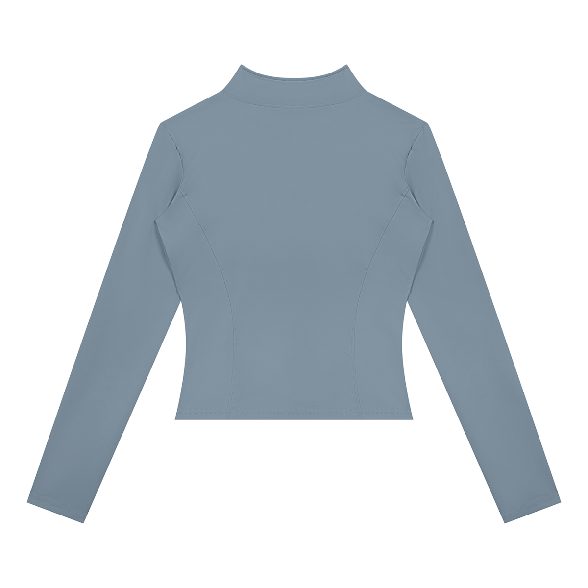 Women's Yoga Sports Full Zip Jacket in gray blue, alternate angle