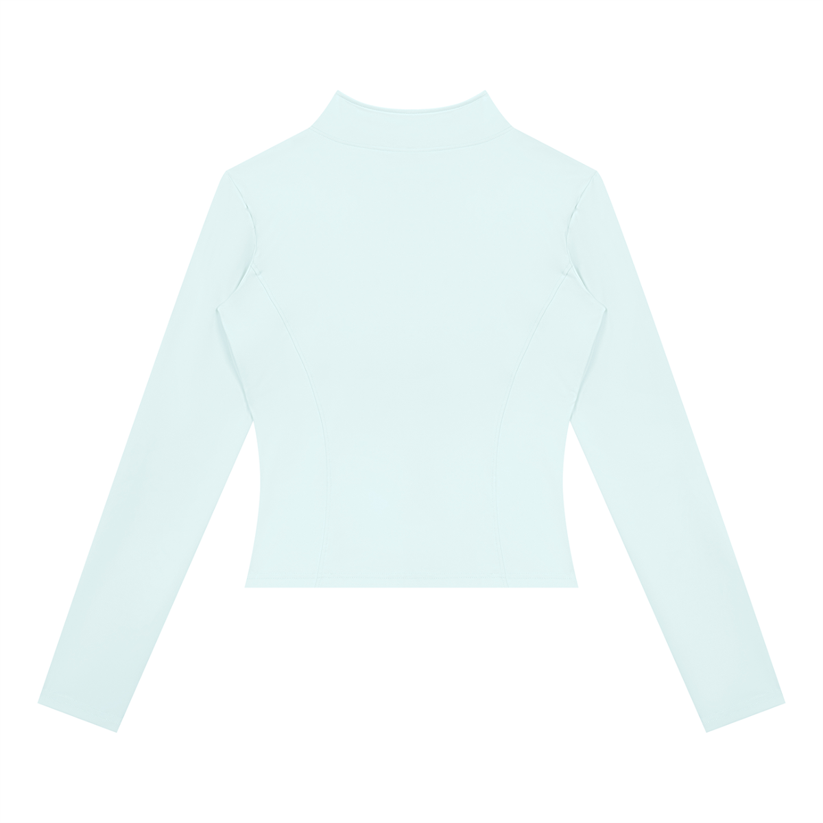 Women's Yoga Sports Full Zip Jacket in light blue, alternate angle