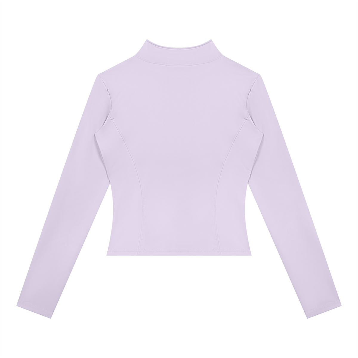 Women's Yoga Sports Full Zip Jacket in light purple, alternate angle