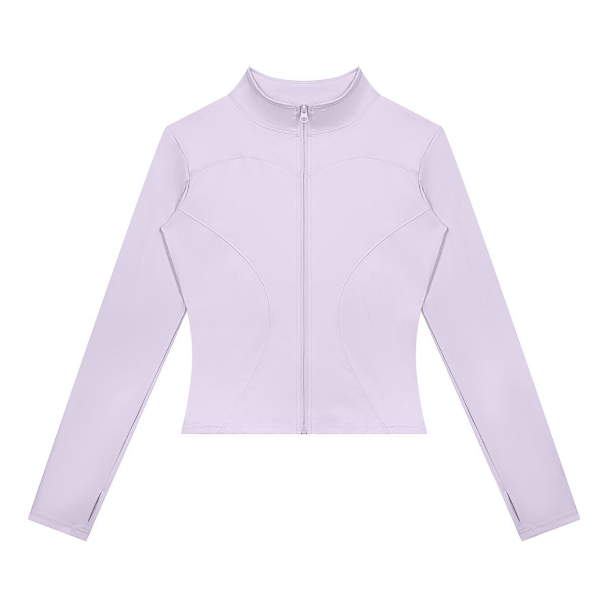Women's Yoga Sports Full Zip Jacket in light purple