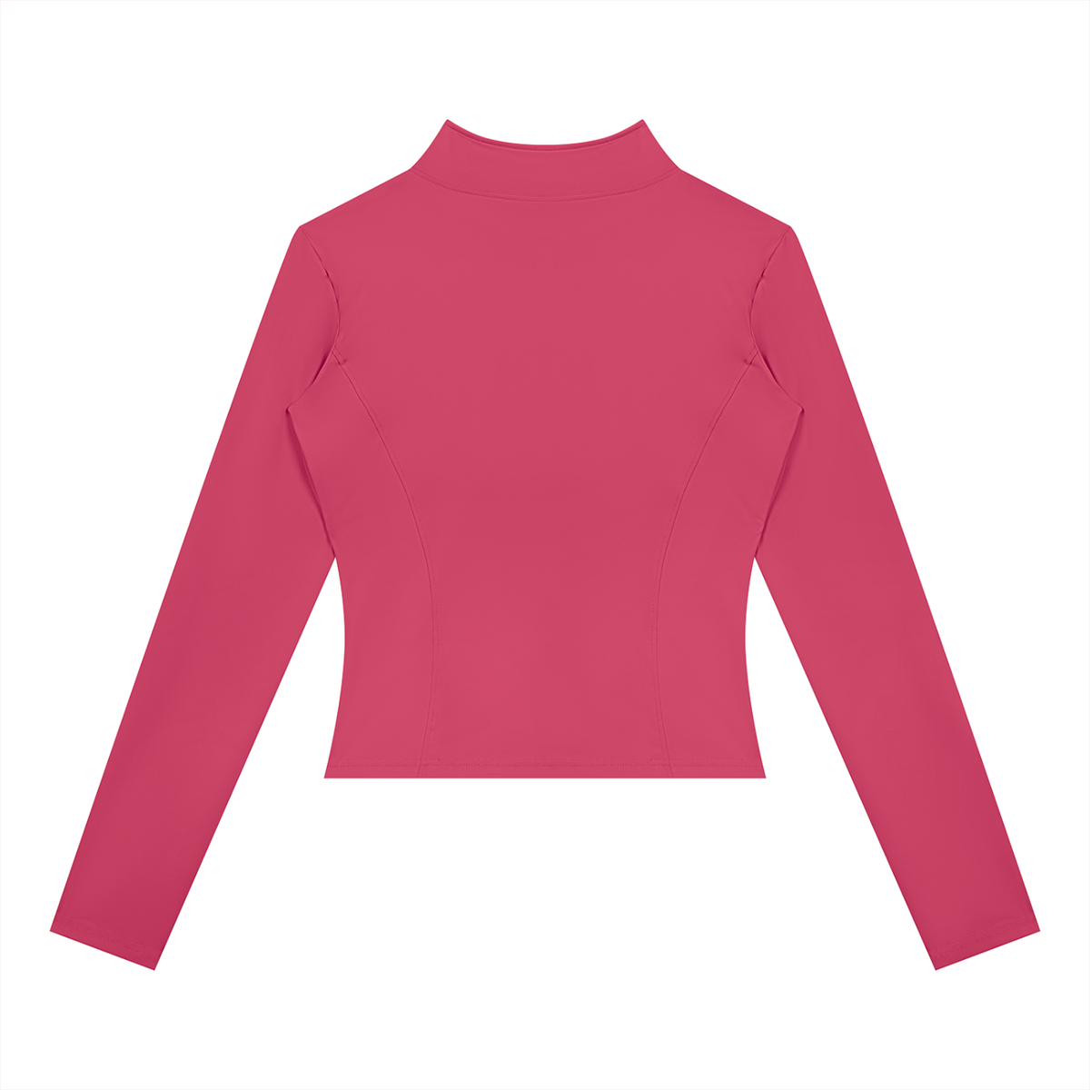Women's Yoga Sports Full Zip Jacket in rose red, alternate angle
