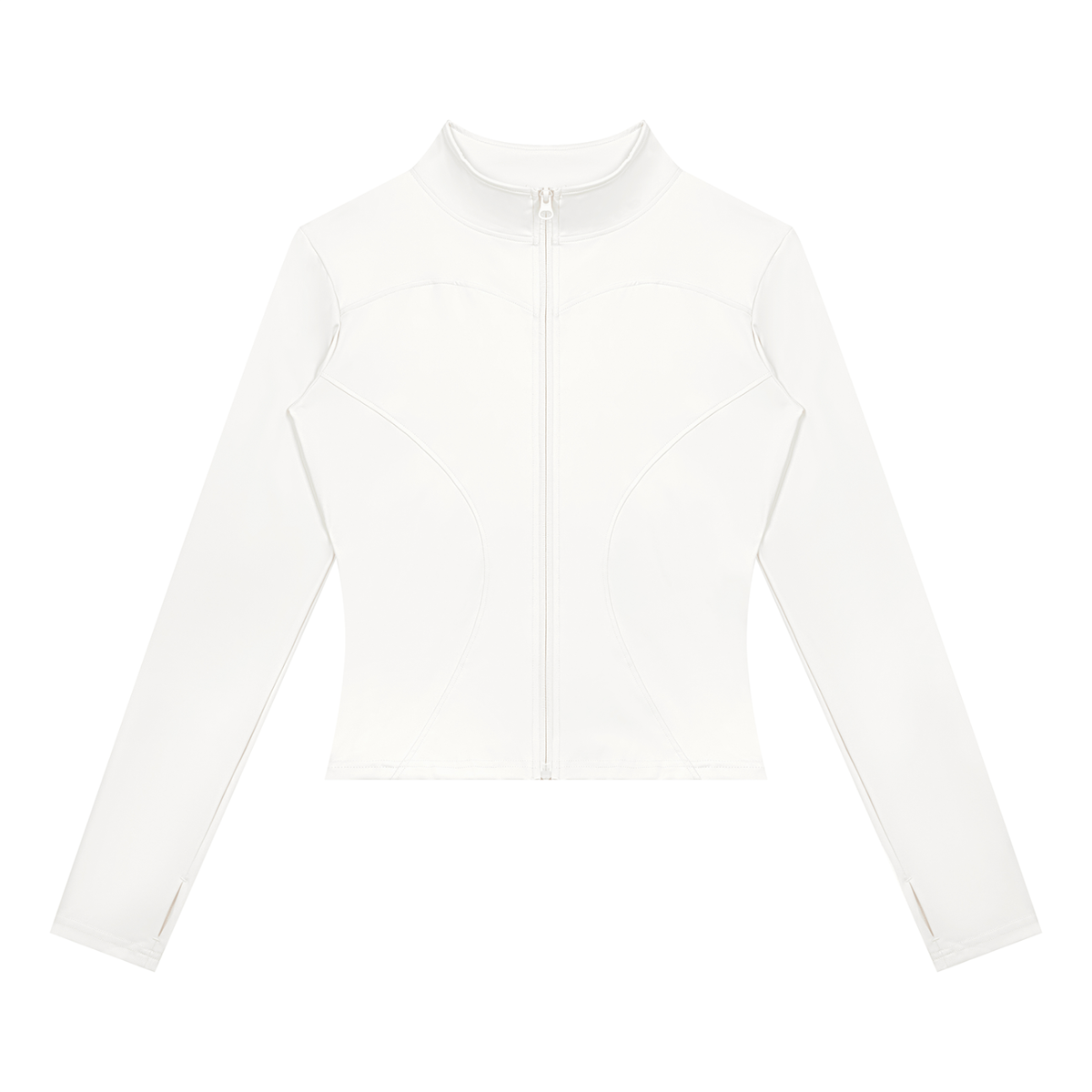 Women's Yoga Sports Full Zip Jacket in white