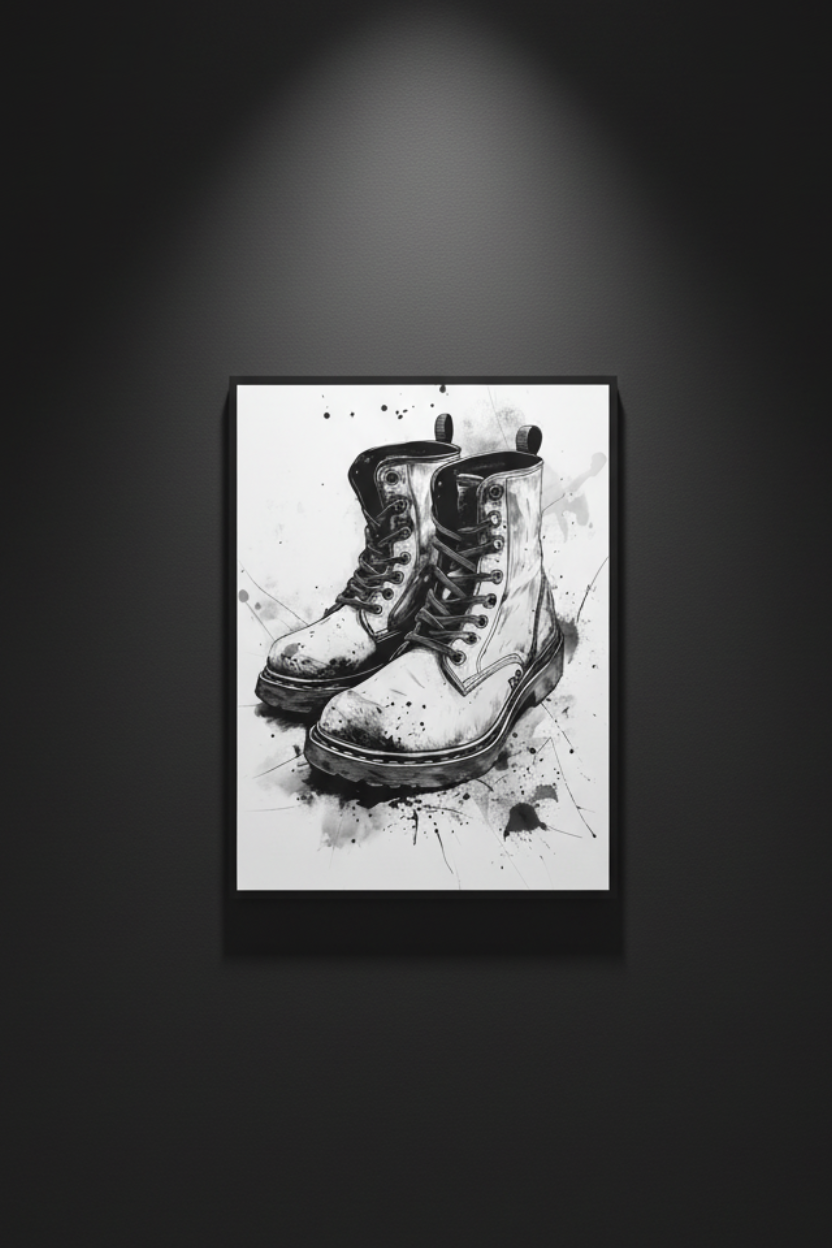 Worn in Silence, fine art paper print