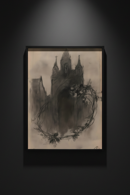 Wreath of the Cathedral | Gothic Architecture Fine Art Paper Print artwork image