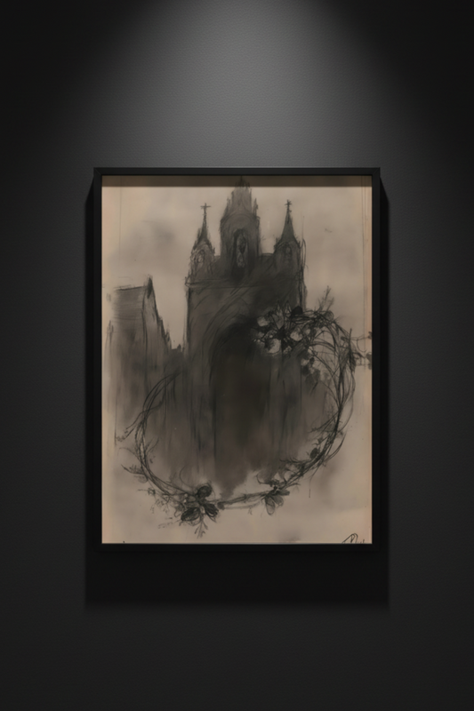 Wreath of the Cathedral | Gothic Architecture Fine Art Paper Print artwork image